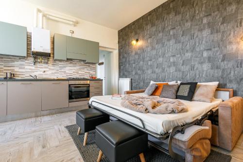 Η κουζίνα ή μικρή κουζίνα στο Al 33 di Via Roma - Apartments