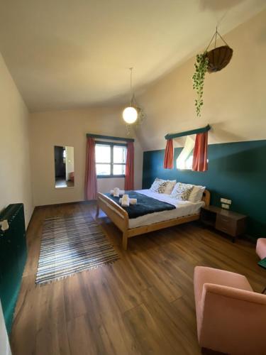 Krevet ili kreveti u jedinici u objektu Private Mountain House in Laklouk - 1 Bedroom