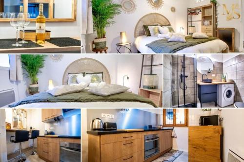 Dapur atau dapur kecil di Un Coin de Paradis à Bergerac