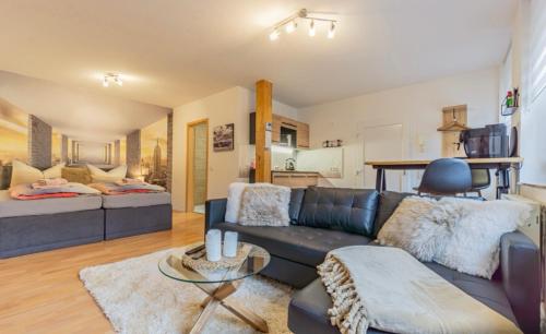 Kuchyň nebo kuchyňský kout v ubytování Appartment am Weltspiegel