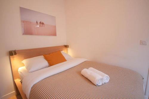 Posteľ alebo postele v izbe v ubytovaní Equipped apartment premium location