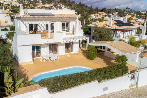 an aerial view of a house with a swimming pool at Casa Julia - V029 in Lagos