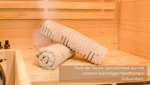 a roll of toilet paper in a sauna at Lärchen-Chalet 2 in Winkl Heiligenblut