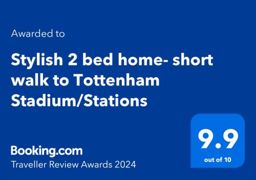 Stylish 2 bed home- short walk to Tottenham Stadium/Stations photo 10