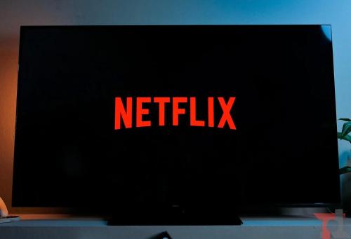 een televisiescherm met het Netflix-logo erop bij Il Bumbunin Esclusivo monolocale nel cuore di Asti in Asti