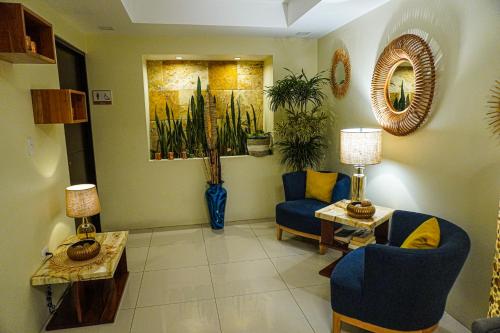 Ruang duduk di Sibu Boutique Hotel