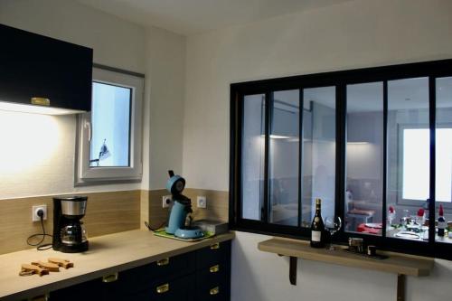 Køkken eller tekøkken på A l abri des embruns