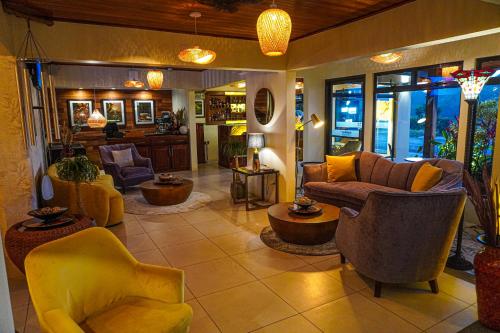 Ruang duduk di Sibu Boutique Hotel