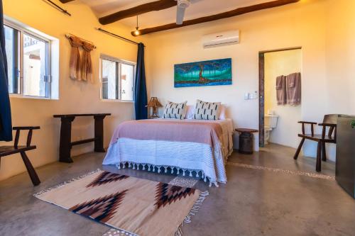a bedroom with a bed in a room at Pacific Villa Punta Mita-Playa Careyeros in Punta Mita