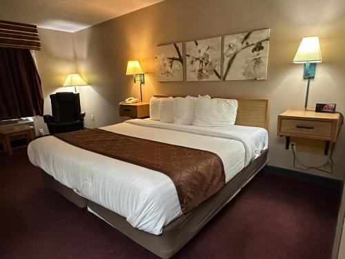 Posteľ alebo postele v izbe v ubytovaní De Smet Super Deluxe Inn & suites
