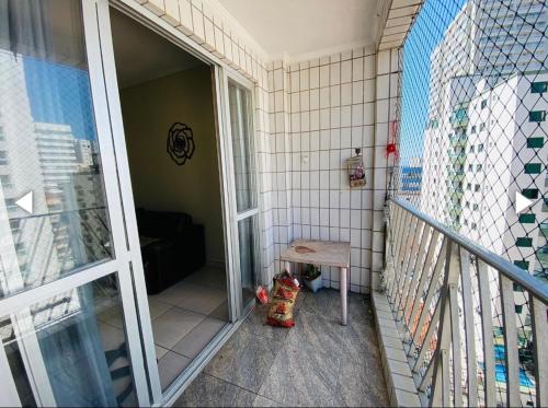 Uma varanda ou terraço em Apartamento em Praia Grande