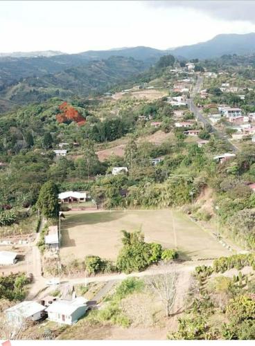 an aerial view of a field on a hill at Casita Tucana21, escape to a mountain haven! 75Mb in El Cajon