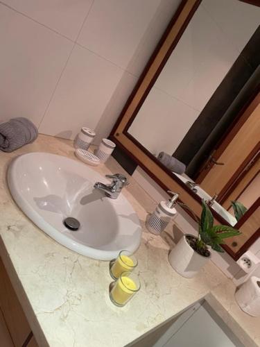 Koupelna v ubytování La perle du centre