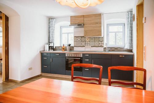 Η κουζίνα ή μικρή κουζίνα στο Ferienhaus am Hörnchen