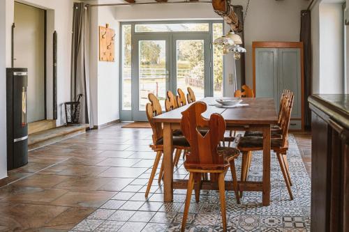 Χώρος καθιστικού στο Ferienhaus am Hörnchen