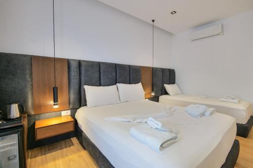 Cama o camas de una habitación en Hotel Siars
