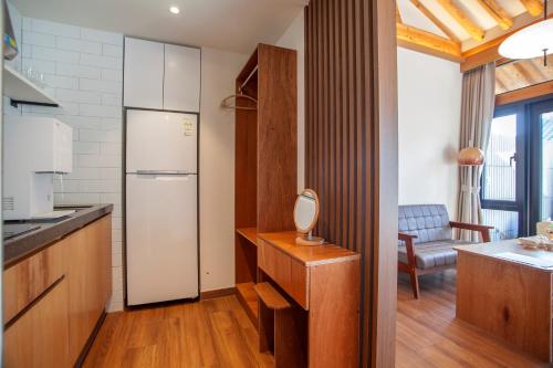 Una cocina o cocineta en Hotelarrive Taean Tiann HanokBeachResort