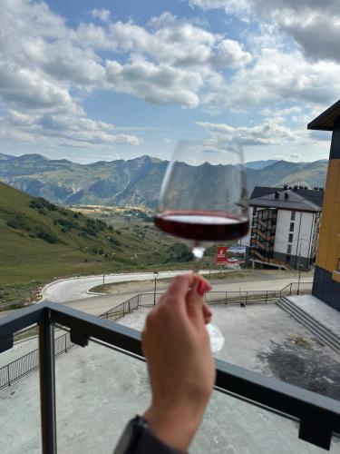 Nespecifikovaný výhled na hory nebo výhled na hory při pohledu z apartmánu
