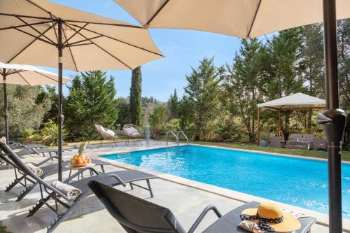 Bazén v ubytování Eleonas Luxury Homes nebo v jeho okolí