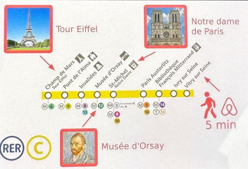 Photo de la galerie de l'établissement Parisian & Chic Appartement -15 min from Paris Center, à Ivry-sur-Seine