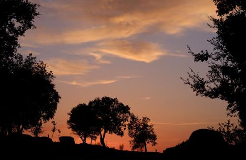 an image of a sunset with trees in the foreground at Montimerso Skyscape Countryhouse in Monsaraz