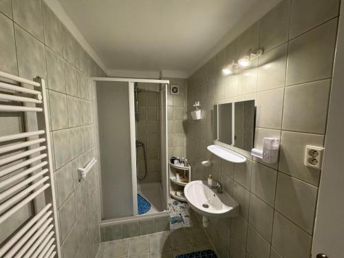 Koupelna v ubytování Čučo Privat