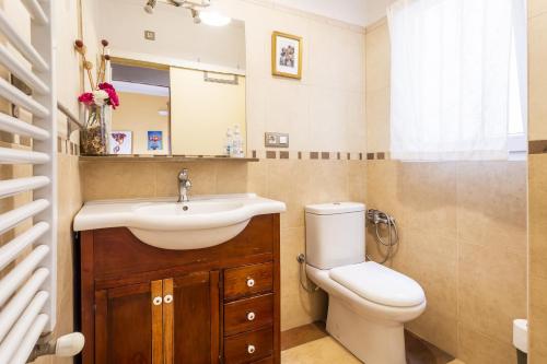 a bathroom with a sink and a toilet at Zona Doctor Peset - B in Valencia