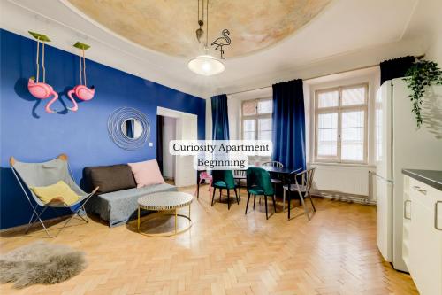 Posezení v ubytování Curiosity apartments