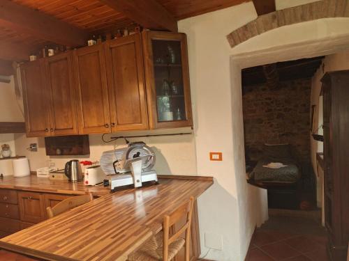 Köök või kööginurk majutusasutuses Rustico Toscano sopra Firenze