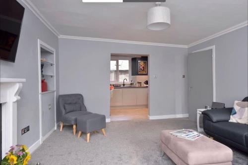 Apartment in Scottish Bordersにあるキッチンまたは簡易キッチン