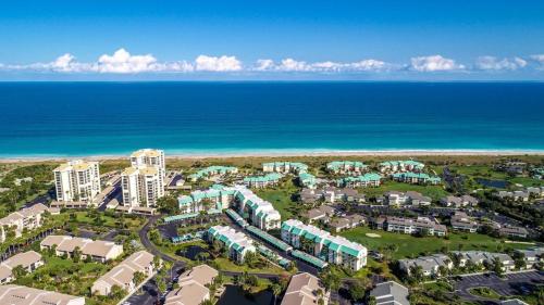 an aerial view of a resort next to the ocean at Ocean Village in Fort Pierce