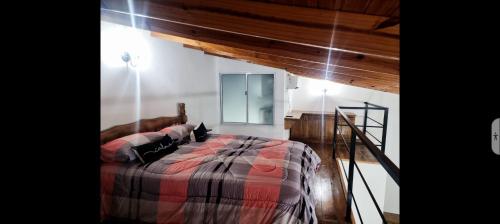 Кровать или кровати в номере Loft Ab & Jopie (para 2 personas mayores)
