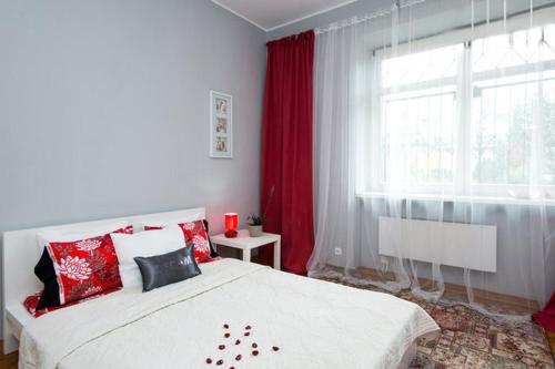 Ένα ή περισσότερα κρεβάτια σε δωμάτιο στο Apartament Amaryllis