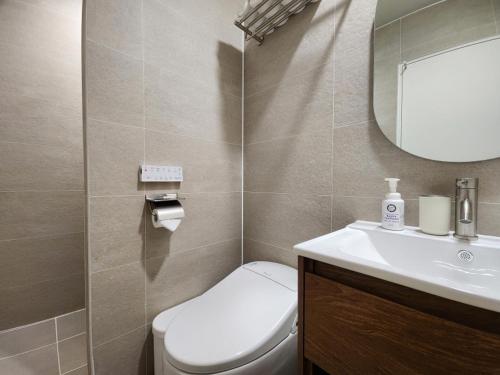 Un baño de Hotelarrive Taean Tiann HanokBeachResort