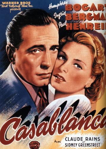 a movie poster for coca cola with a man and a woman at Appartement Panoramique in Casablanca