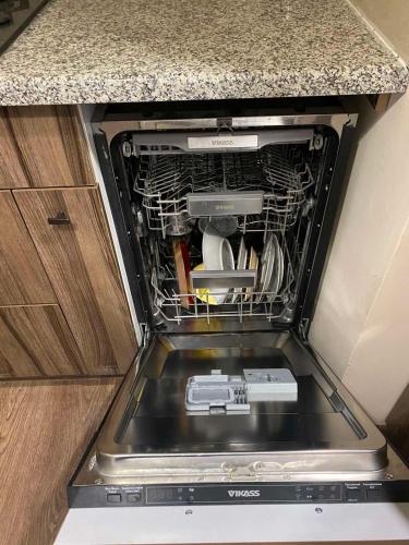 Kuchyň nebo kuchyňský kout v ubytování Sweet home в малом центре Еревана