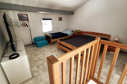 Χώρος καθιστικού στο Appartement Marseillan Plage à 300m de la plage dans résidence avec piscine et tennis *
