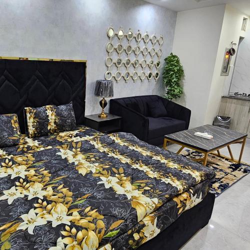 Posteľ alebo postele v izbe v ubytovaní Luxury Studio Apartment
