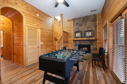 Briar Brook - Private Smoky Mountain Luxury Log Home with 2 Fireplaces, Hot Tub & Community Pool photo 34