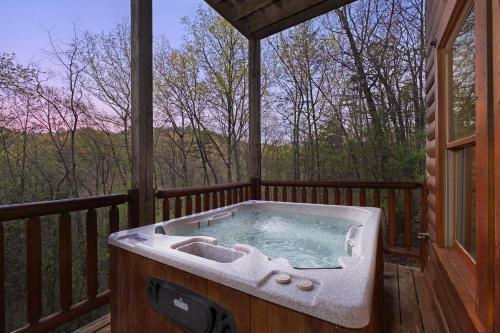 Briar Brook - Private Smoky Mountain Luxury Log Home with 2 Fireplaces, Hot Tub & Community Pool photo 23