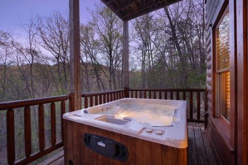 Briar Brook - Private Smoky Mountain Luxury Log Home with 2 Fireplaces, Hot Tub & Community Pool photo 35