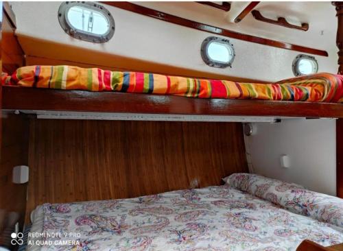 Vintage and cozy sailing boat in Barcelona