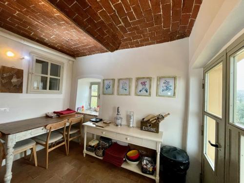 Ein Sitzbereich in der Unterkunft Cascina Vicentini