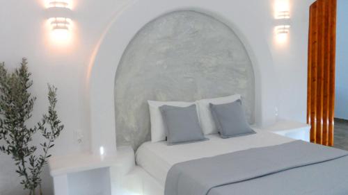 Ein Bett oder Betten in einem Zimmer der Unterkunft Papafotis Apartments & Suites