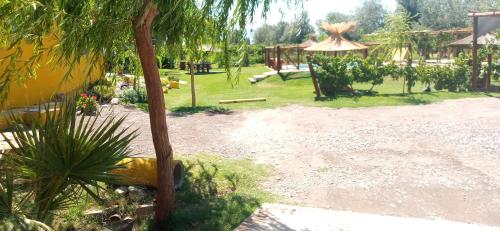 Taman di luar Cabañas El Sauce