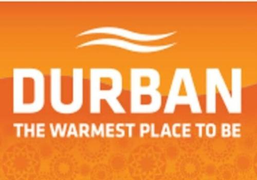 a sign that reads dufan the wariest place to be at DURBAN BEACHFRONT Tenbury 903 in Durban
