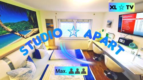 TV o dispositivi per l'intrattenimento presso Hotel Garni Rodenbach