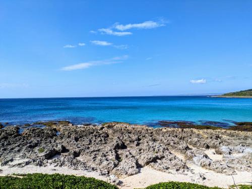 a view of the ocean from a rocky beach at ShaDao 206 in Eluan