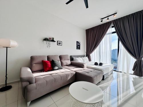 Χώρος καθιστικού στο Bali-style 2Bedroom Beacon Georgetown WL