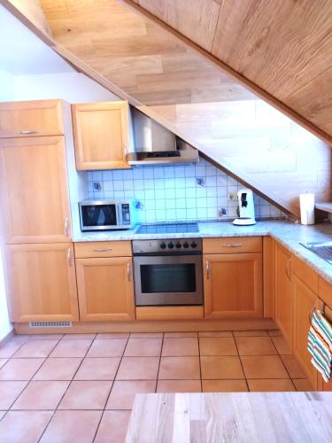 Dapur atau dapur kecil di Ferienwohnung Veldenz